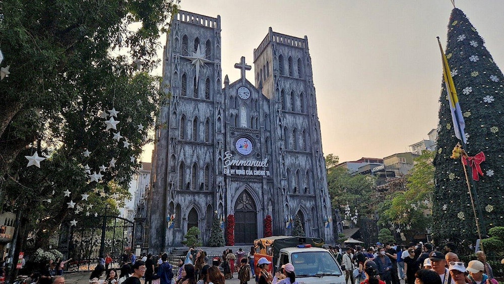St. Joseph’s Cathedral stands gracefully in the heart of Hanoi, where history and daily life come together
